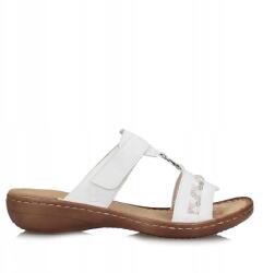 RIEKER Női flip-flop papucs Rieker 60888-80 White fehér, tépőzáras (60888-80)