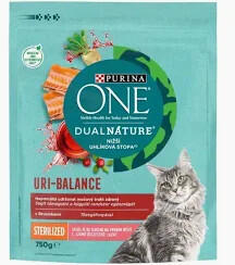 ONE Dualnature Steril Lazac és Áfonya Száraz macskaeledel 750g 539