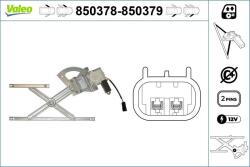 VALEO Mecanism actionare geam VALEO 850379 (850379)