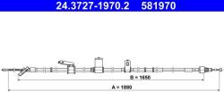 ATE Cablu, frana de parcare ATE 24.3727-1970.2 (24.3727-1970.2)