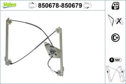 VALEO Mecanism actionare geam VALEO 850679 (850679)