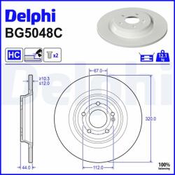 DELPHI Disc frana DELPHI BG5048C (BG5048C)