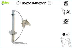 VALEO Mecanism actionare geam VALEO 852510 (852510)