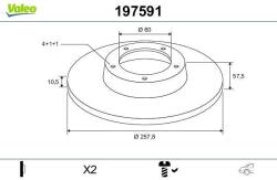 VALEO Disc frana VALEO 197591 (197591)