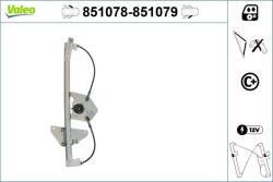 VALEO Mecanism actionare geam VALEO 851079 (851079)