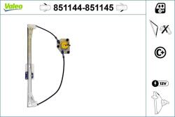 VALEO Mecanism actionare geam VALEO 851145 (851145)