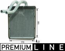 MAHLE Schimbător de căldură, încălzire habitaclu MAHLE BEHR *** PREMIUM LINE *** AH 179 000P (AH 179 000P)