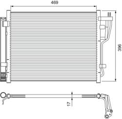 VALEO Condensator, climatizare VALEO 814070 (814070)