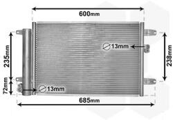 VAN WEZEL Condensator, climatizare VAN WEZEL 58005183 (58005183)