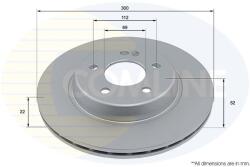 COMLINE Disc frana COMLINE ADC4075V (ADC4075V)
