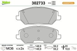 VALEO set placute frana, frana disc VALEO 302733 (302733)