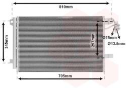 VAN WEZEL Condensator, climatizare VAN WEZEL 58005328 (58005328)