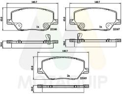 MOTAQUIP set placute frana, frana disc MOTAQUIP LVXL1830 (LVXL1830)