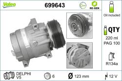 VALEO Compresor, climatizare VALEO RE-GEN REMANUFACTURED 699643 (699643)