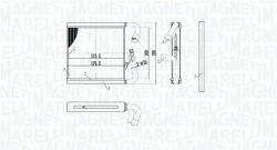 Magneti Marelli Schimbător de căldură, încălzire habitaclu MAGNETI MARELLI 350218523000 (350218523000)