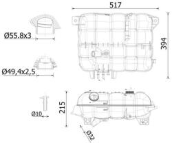 MAHLE Vas de expansiune, racire MAHLE CRT 251 000S (CRT 251 000S) - automobilus