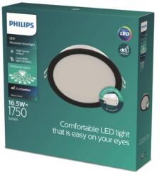 Philips 8721103131355 LED süllyeszthető lámpa MESON | 17W integrált LED forrás | 1300lm | 4000K | fekete