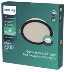 Philips 8721103131393 LED süllyeszthető lámpa MESON | 20W integrált LED forrás | 1500lm | 4000K | fekete