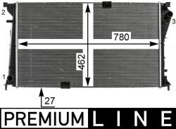 MAHLE Radiator, racire motor MAHLE BEHR *** PREMIUM LINE *** CR 19 000P (CR 19 000P)