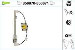 VALEO Mecanism actionare geam VALEO 850871 (850871)