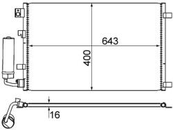 MAHLE Condensator, climatizare MAHLE BEHR AC 604 001S (AC 604 001S)