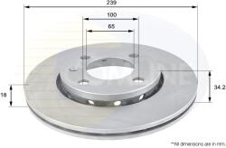 COMLINE Disc frana COMLINE ADC1413V (ADC1413V)