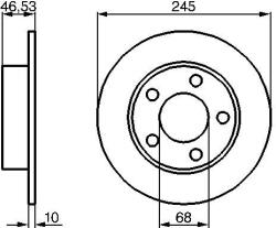 Bosch Disc frana BOSCH 0 986 478 315 (0 986 478 315)