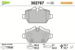 VALEO set placute frana, frana disc VALEO 302767 (302767)