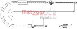 Metzger Autoteile Cablu, frana de parcare METZGER AUTOTEILE 11.6573 (11.6573)