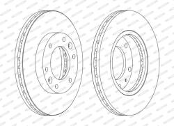 FERODO Disc frana FERODO PREMIER DDF1612C (DDF1612C)