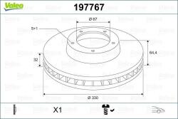 VALEO Disc frana VALEO 197767 (197767)