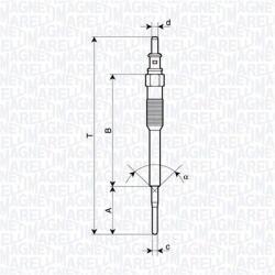 Magneti Marelli Bujie incandescenta MAGNETI MARELLI 062900136304 (062900136304)