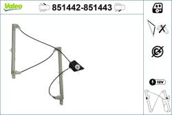 VALEO Mecanism actionare geam VALEO 851442 (851442)