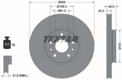 TEXTAR Disc frana TEXTAR 92202803 (92202803)
