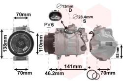 VAN WEZEL Compresor, climatizare VAN WEZEL 3000K091 (3000K091)