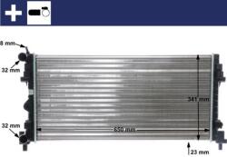 MAHLE Radiator, racire motor MAHLE BEHR CR 1096 000S (CR 1096 000S)