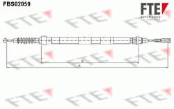 FTE Cablu, frana de parcare FTE 9250062 (9250062)