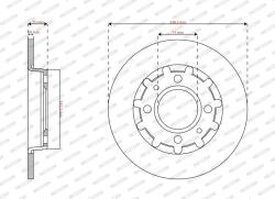 FERODO Disc frana FERODO PREMIER DDF2985C (DDF2985C)