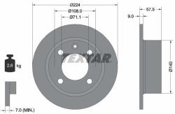 TEXTAR Disc frana TEXTAR 92059700 (92059700)