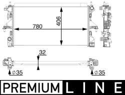 MAHLE Radiator, racire motor MAHLE BEHR *** PREMIUM LINE *** CR 806 000P (CR 806 000P)