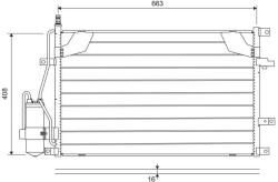 VALEO Condensator, climatizare VALEO 822746 (822746)