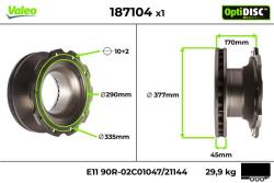 VALEO Disc frana VALEO 187104 (187104)