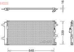 DENSO Condensator, climatizare DENSO DCN02043 (DCN02043)