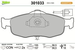 VALEO set placute frana, frana disc VALEO FIRST 301033 (301033)