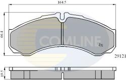 COMLINE set placute frana, frana disc COMLINE CBP0931 (CBP0931)