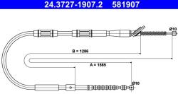 ATE Cablu, frana de parcare ATE 24.3727-1907.2 (24.3727-1907.2)