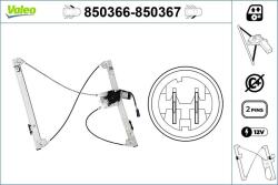 VALEO Mecanism actionare geam VALEO 850366 (850366)