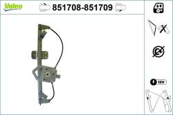 VALEO Mecanism actionare geam VALEO 851708 (851708)