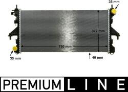 MAHLE Radiator, racire motor MAHLE BEHR *** PREMIUM LINE *** CR 1069 000P (CR 1069 000P)