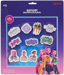 SAFTA K-POP Démonvadászok radír szett, 10 db-os (SFT-654802) - mesescuccok